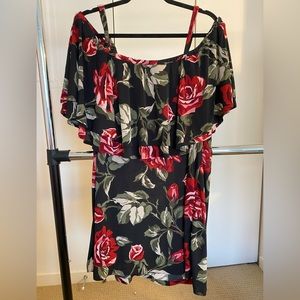 Rose Cold Shoulder Dress